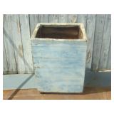 Light Blue Wooden Potato Bin