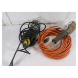 Orange and Black  Corded Trouble Lights