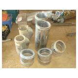 Seven Pieces of Insulated Chimney Pipe - 2 Sizes