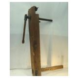 Antique Wood Bench Vise