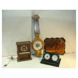 Thermometer and  Battery Clocks - Piano, End Trail
