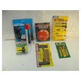 Butane Torch, Knives, Hole Saw and Dent Puller