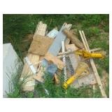 Misc Wood Scraps and Boat Stand