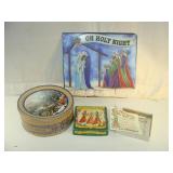 Christmas Sign and Tin