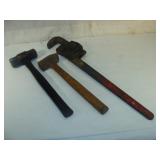 Heavy Hammers and Large Pipe Wrench