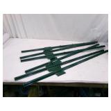 SIx Green Garden Posts