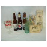 Beer Bottles, Coaster and Auto Phamphet