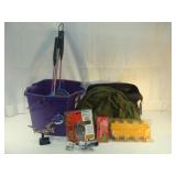 Reel, Fly Magnifier, Net, Rod Holder and Binocular