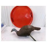 Snow Saucer and Turkey Decoy