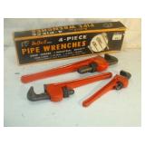 Three Pipe Wrenches