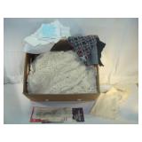 Large Blanket, Needle Point and Towels