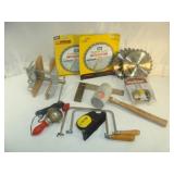Saw Blades, Mallet, Vise, and Coping