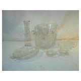 Large Bowl and Clear Glass