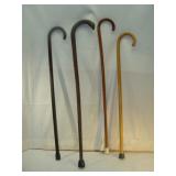 Four Wooden Canes