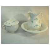 Pitcher and Wash Basin - Chamber has Damage