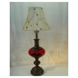 Red Glass Lamp