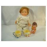 1968 IDEAL Toy Dolls and Cups