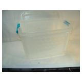 Two 80 Quart BELLA  Totes - One Lid is Damaged