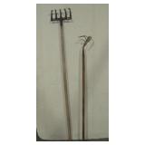 Two Vintage hand Cultivators
