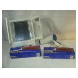 Vintage hair Rollers, Dryer and Non Working Mirror
