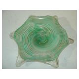 Swirled Art Glass Dish