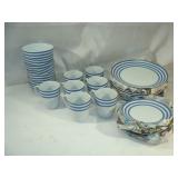 Blue Striped Dinnerware