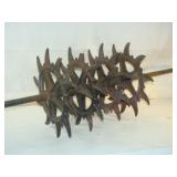 Four Cultivator Wheels on Shaft