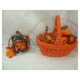 Halloween Basket and Lights