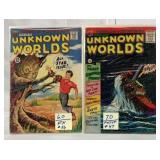Vintage unknown worlds 47, 56 comic books