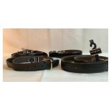 Set of 4 saddlebred leather belts Set of 4 saddlebred leather belts