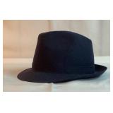 Blue fedora hat