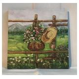 9" X 9" LED lighted canvas print picture 9" X 9" LED lighted canvas print picture