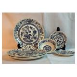 6 piece Blue and white flower pattern China