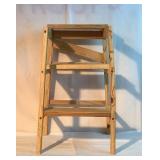 24" wooden step stool/bench