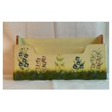 8" hand painted wooden organizer box 8" hand painted wooden organizer box