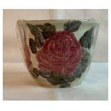 5" Rose Ceramic planter