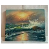 10" X 8" signed oil on canvas art work 10" X 8" signed oil on canvas art work
