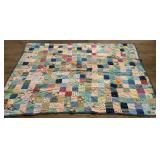 80" X 66" handmade Vintage Quilt