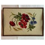 20" serving tray with Embroidered insert