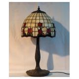 24" Roses stained glass Tiffany style lamp