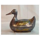 7" Metal with gold accents Storage/Decor piece 7" Metal with gold accents Storage/Decor piece