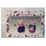 Ceramic Pig Sugar & Creamer set unopened Ceramic Pig Sugar & Creamer set unopened