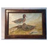 18X12" Duck painting on wood board 18X12" Duck painting on wood board