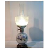 21" White metal castings 3 way electric lamp 21" White metal castings 3 way electric lamp