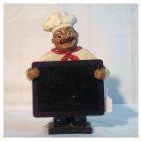 13" Baker Man with chalkboard 13" Baker Man with chalkboard