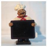 13" Baker Man with chalkboard