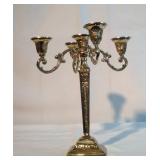 12" heavy brass Candleabra