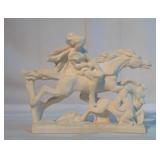 10" White Horse Sculpture