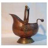 11" Copper Bucket W/ Lion embellishment 11" Copper Bucket W/ Lion embellishment