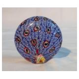 3.5" glass Peacock Paper Weight 3.5" glass Peacock Paper Weight